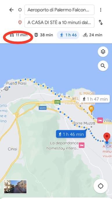 A Casa Di Ste - Vicino Aeroporto Falcone Borsellino Carini Ngoại thất bức ảnh
